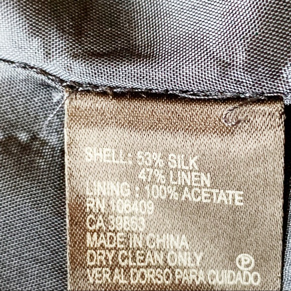 ANTONIO MELANI Silk/Linen Halter Shirtdress Size 6 - Picture 8 of 8